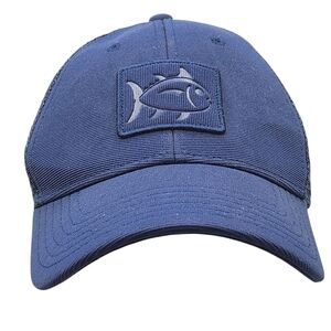 Southern Tide Hat Snapback Cap Blue Fish One Size